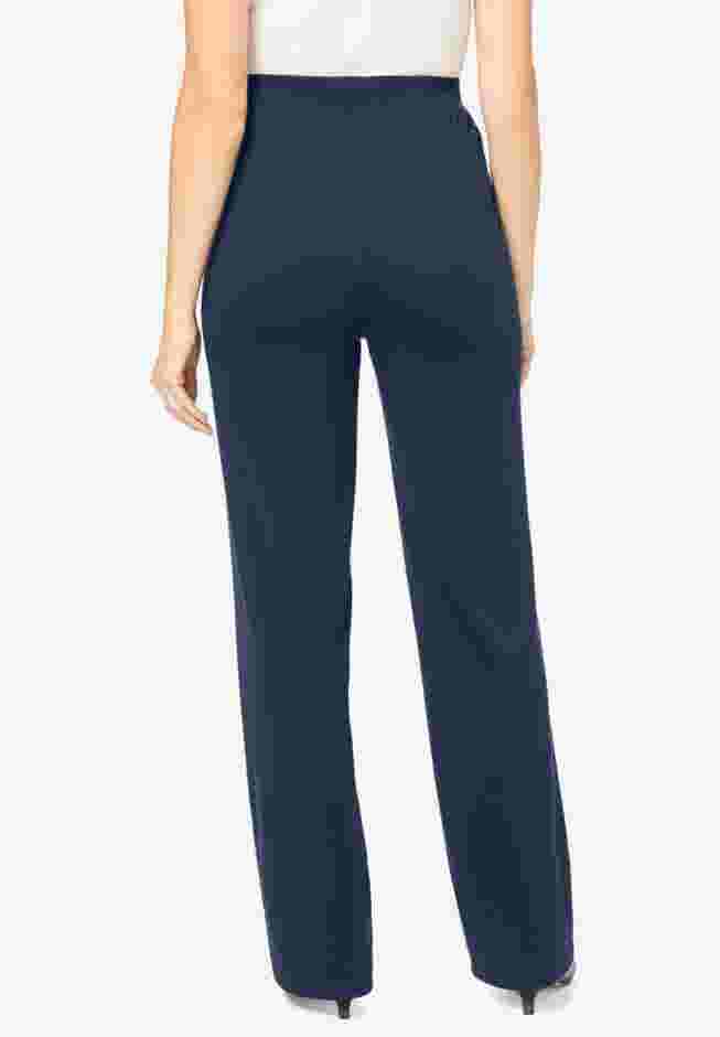 Wide-Leg Ponte Knit Pant image number 1