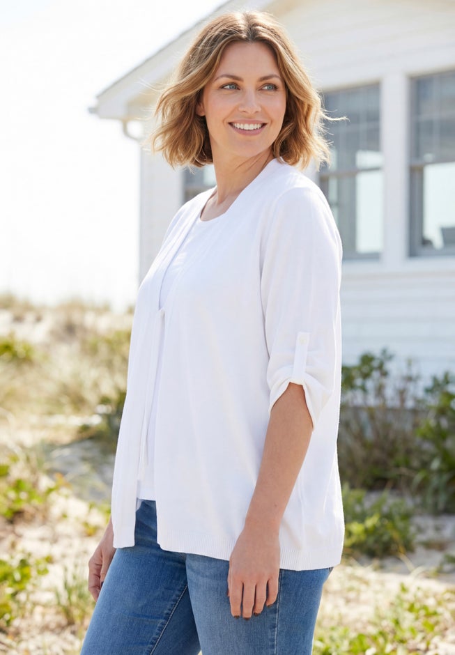 Perfect Tie-Front Bow Cardigan image number 2