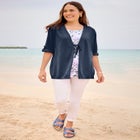 Perfect Tie-Front Bow Cardigan image number null