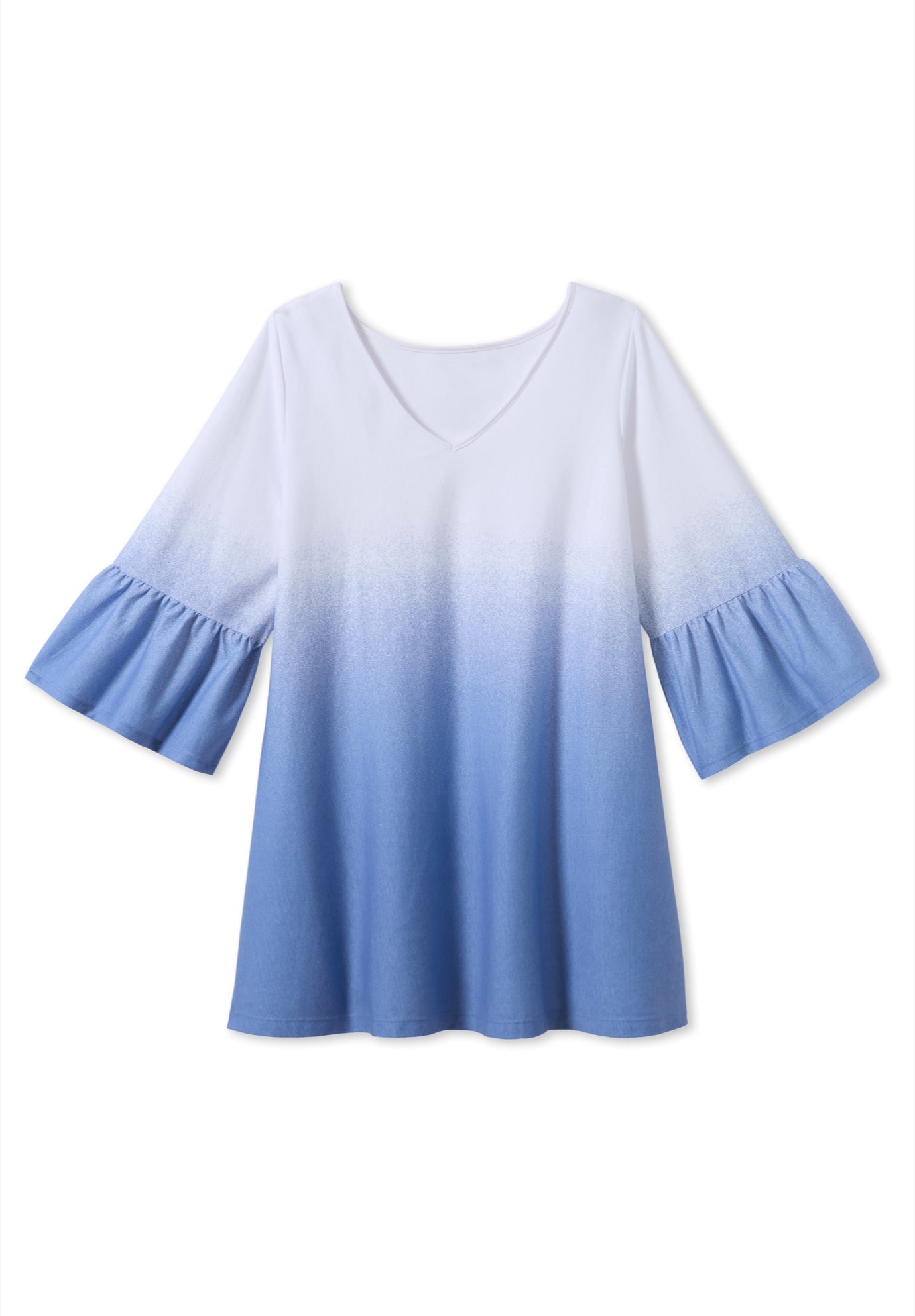 Three-Quarter Bell Sleeve Tunic image number 1