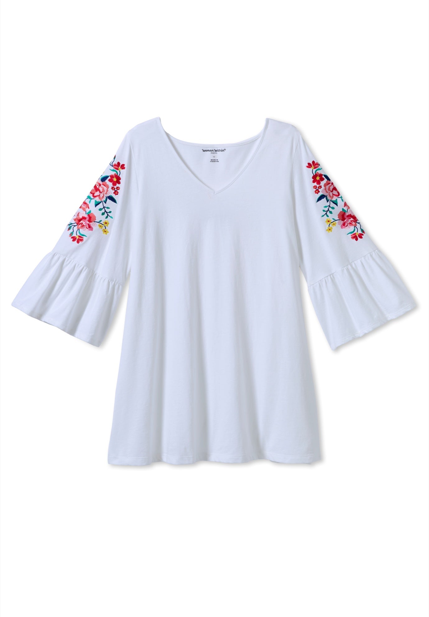 Three-Quarter Bell Sleeve Tunic image number 2