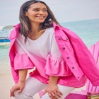 Three-Quarter Bell Sleeve Tunic image number null