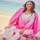 Three-Quarter Bell Sleeve Tunic image number null