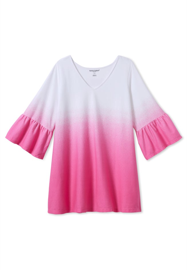 Three-Quarter Bell Sleeve Tunic image number 2