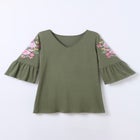Three-Quarter Bell Sleeve Tunic image number null