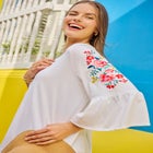 Three-Quarter Bell Sleeve Tunic image number null