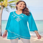 Embroidered Tulip Tunic image number null