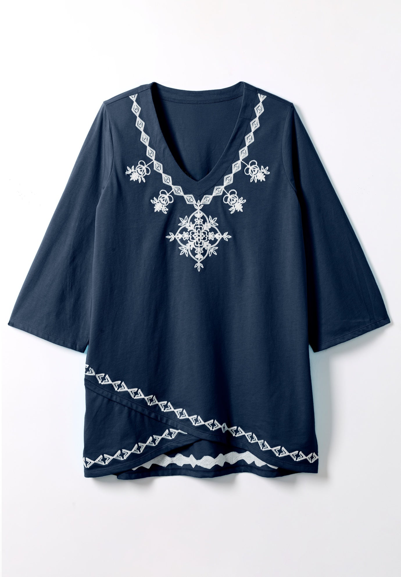 Embroidered Tulip Tunic image number 1