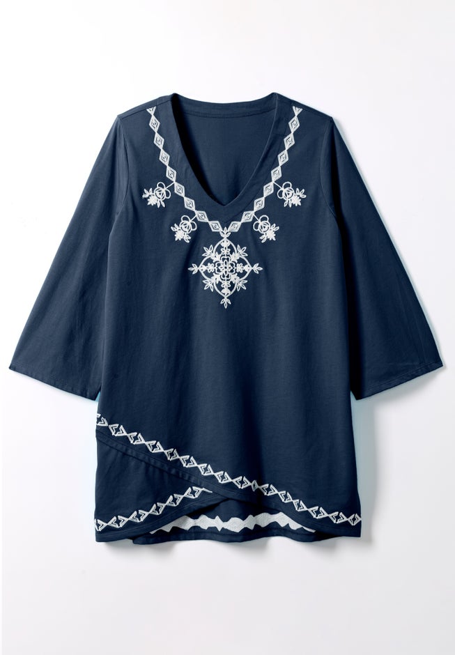 Embroidered Tulip Tunic image number 1
