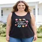 Graphic Tank Tunic image number null