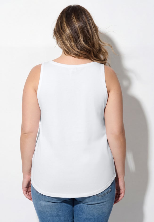 Graphic Tank Tunic image number 1