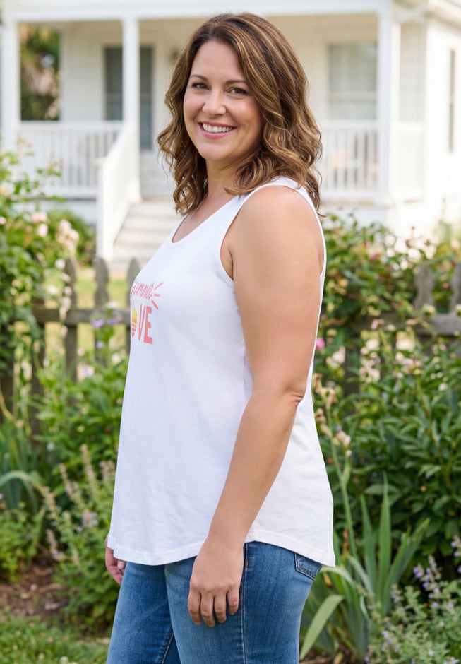 Graphic Tank Tunic image number 2