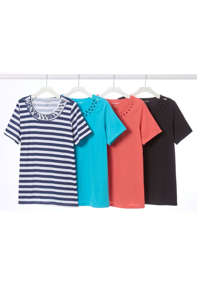 Lattice Neck Tee image number 3