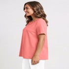 Lattice Neck Tee image number null