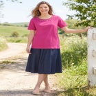 Lattice Neck Tee image number null