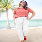 Lattice Neck Tee image number null