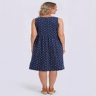 Button-Front Empire Sleeveless Knit Dress image number null