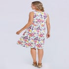 Button-Front Empire Sleeveless Knit Dress image number null