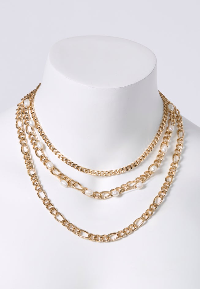 4-ROW LAYERED NECKLACE image number 3