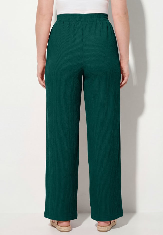 Wide-Leg Texture Knit Pant image number 2