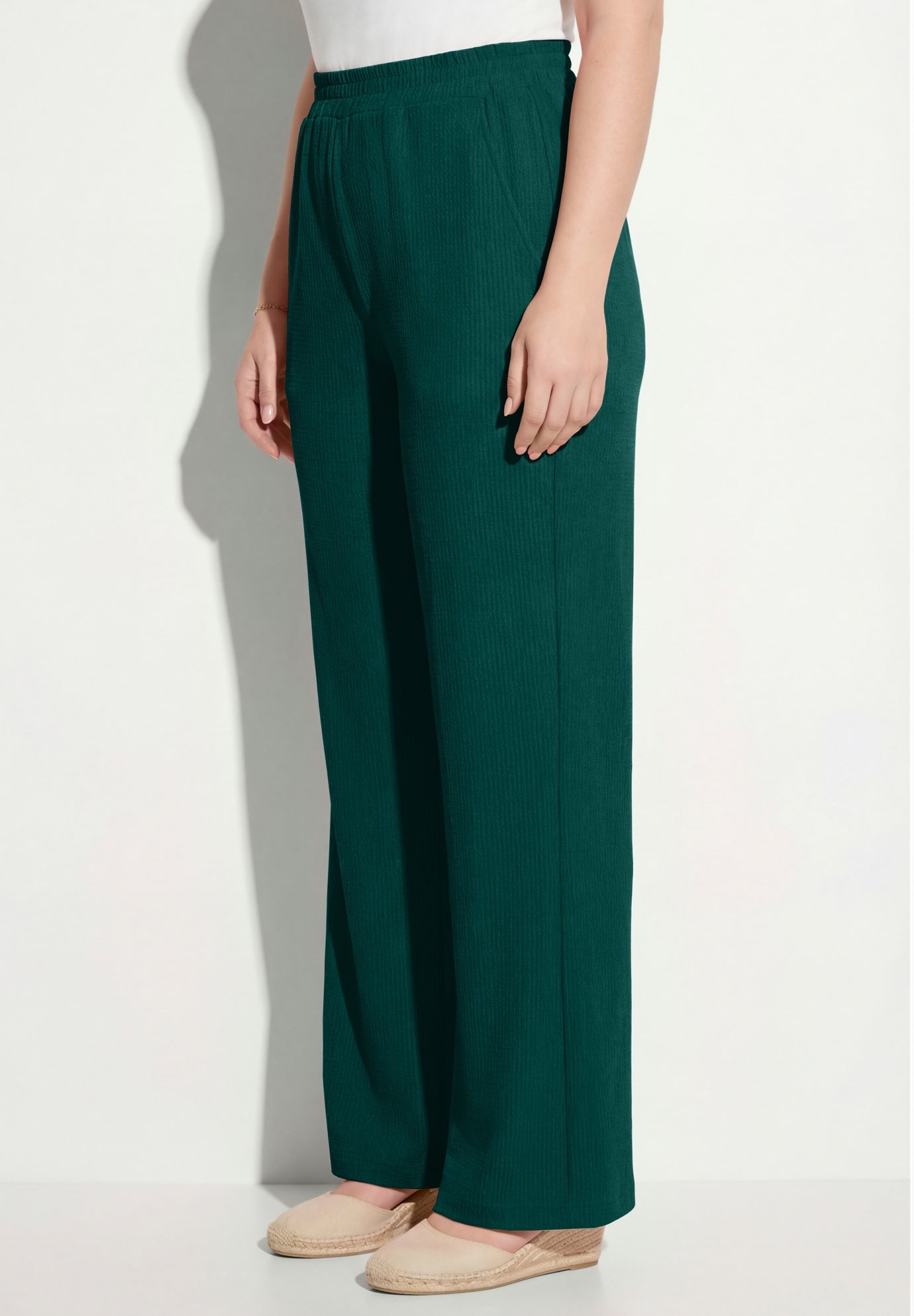 Wide-Leg Texture Knit Pant image number 3