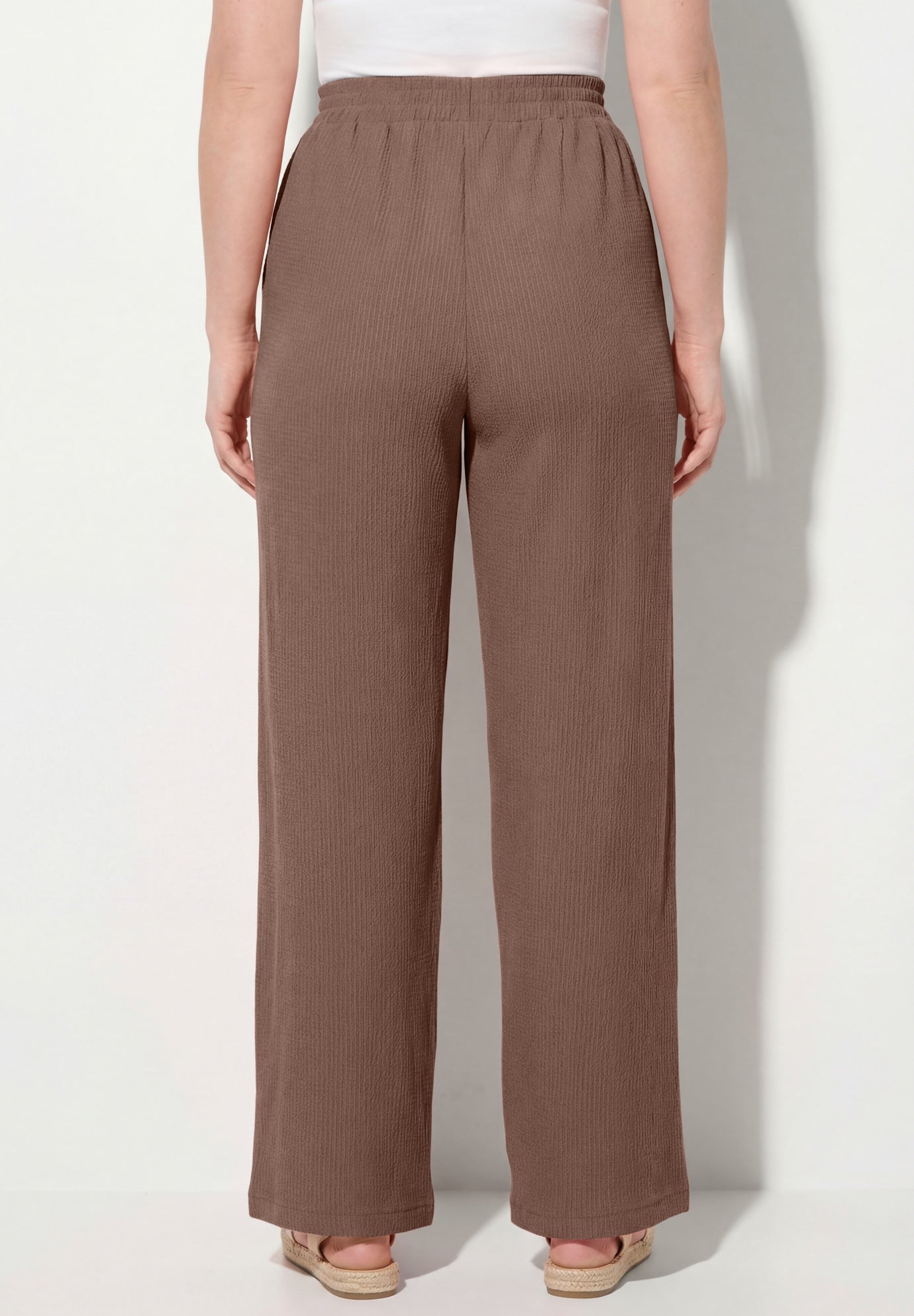 Wide-Leg Texture Knit Pant image number 1