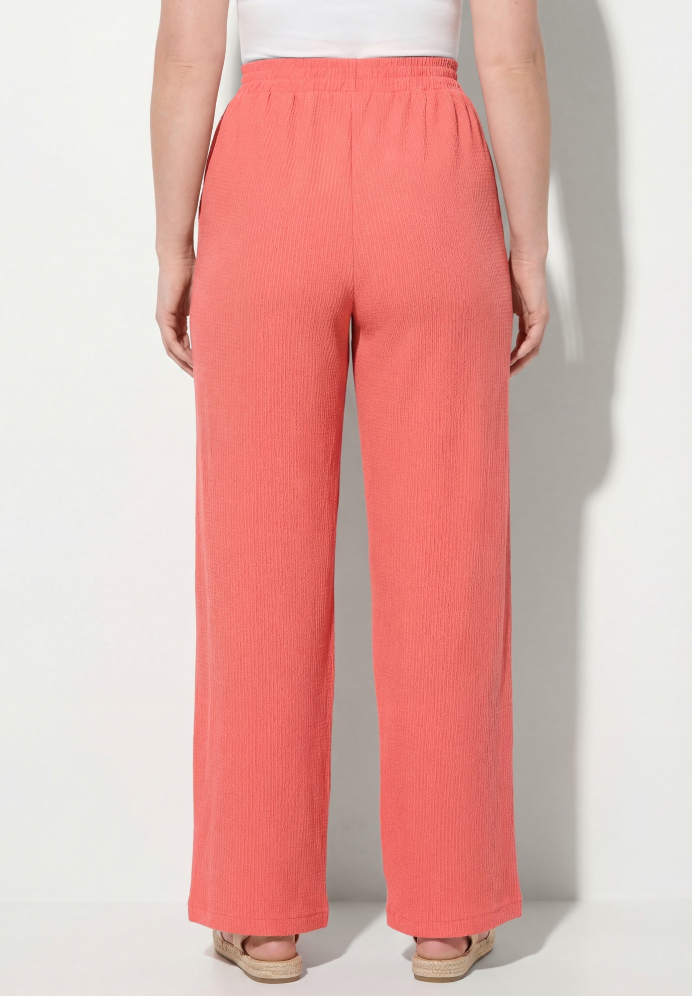 Wide-Leg Texture Knit Pant image number 1