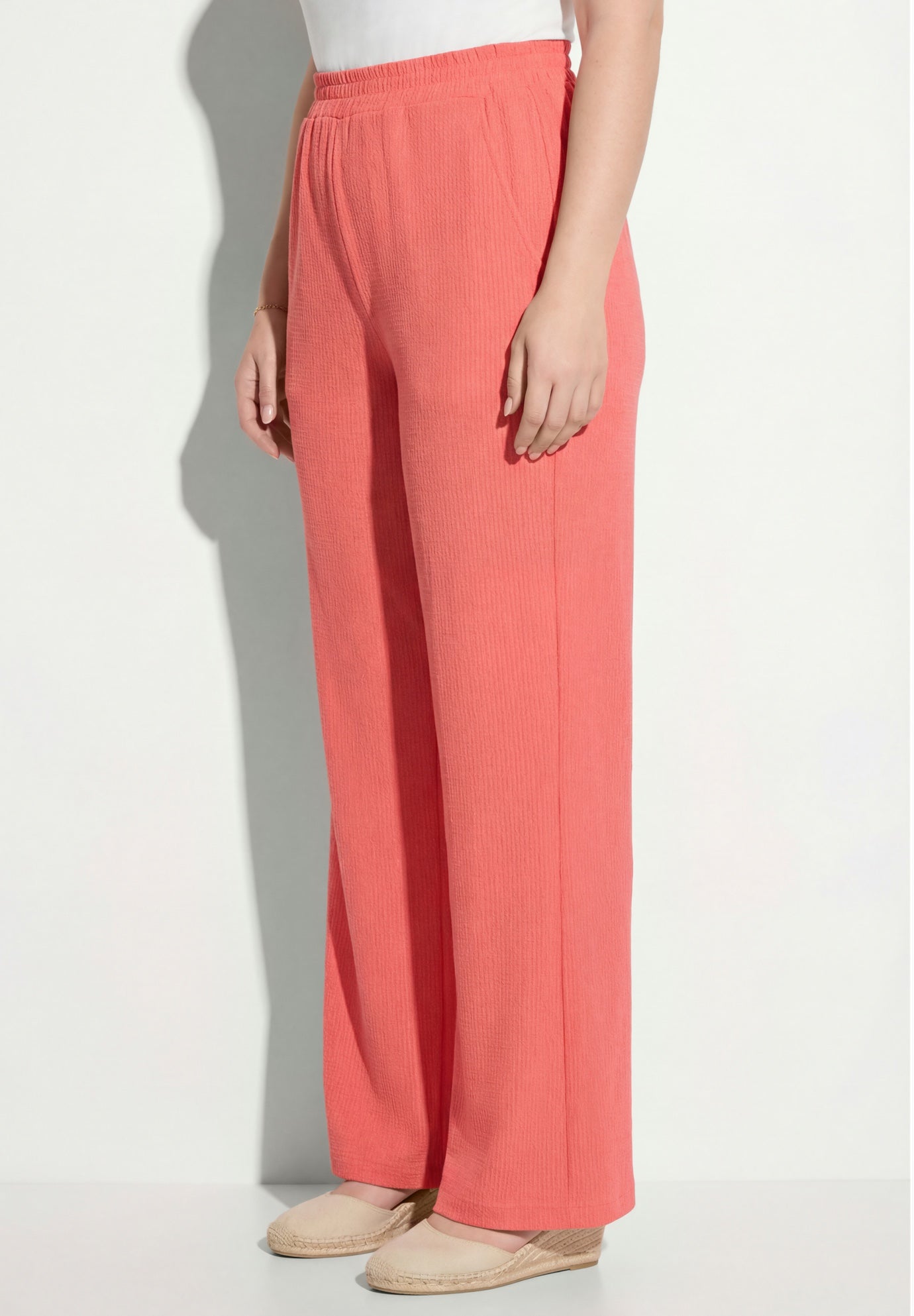 Wide-Leg Texture Knit Pant image number 2