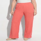 Wide-Leg Texture Knit Pant image number null