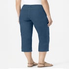 Clean Front Denim Capri image number null