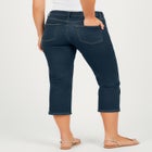 Clean Front Denim Capri image number null