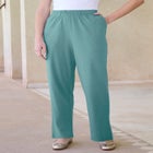 Plus Size Straight Leg Soft Knit Pull On Pant image number null