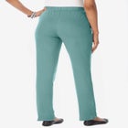Plus Size Straight Leg Soft Knit Pull On Pant image number null