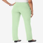 Plus Size Straight Leg Soft Knit Pull On Pant image number null