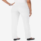 Plus Size Straight Leg Soft Knit Pull On Pant image number null