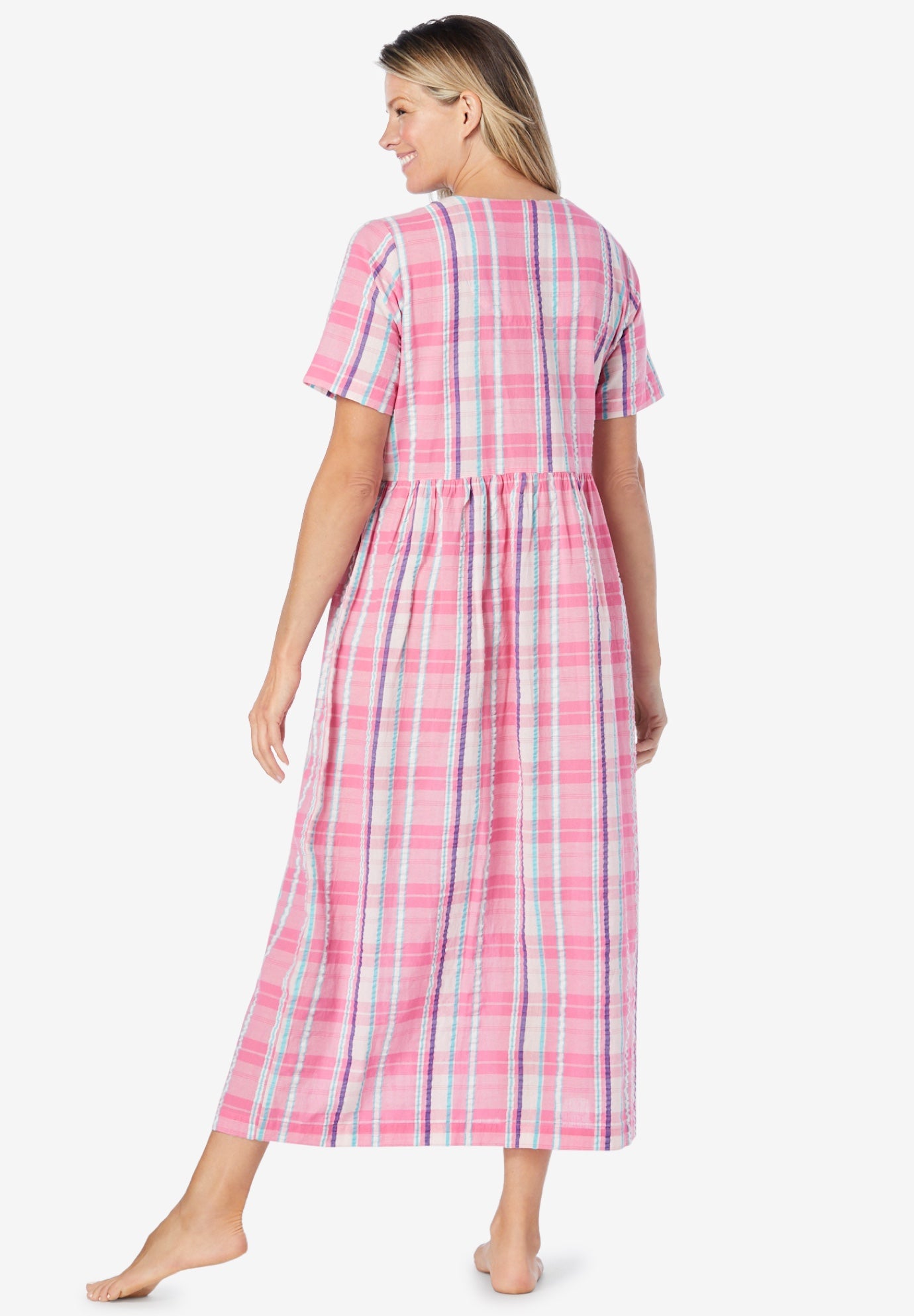 Long Seersucker Lounger image number 1