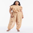 Floral Lace Ruffle Top image number null