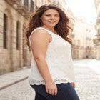 Sleeveless Stretch Lace Tank image number null