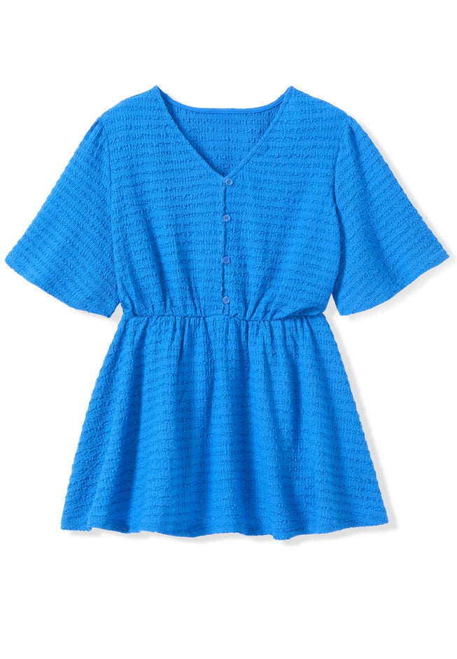 Half Placket Textured Tunic image number 1