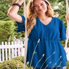 Half Placket Textured Tunic image number null