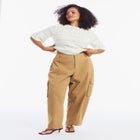 Ruffle Sleeve Sweater image number null