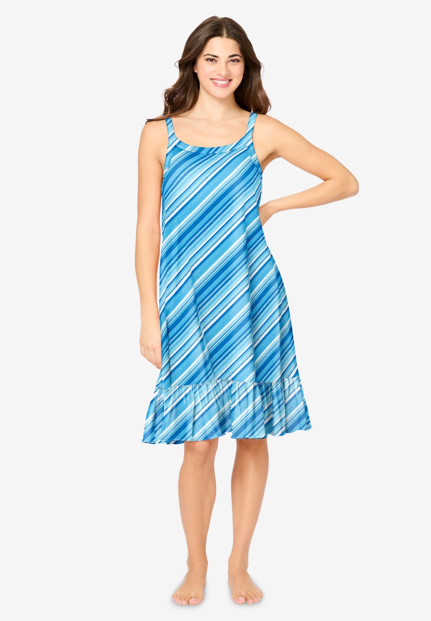 Sleeveless Knit Chemise Sleepshirt image number 0