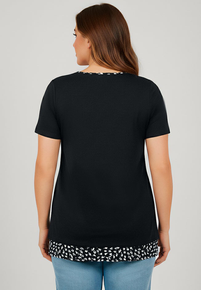 Short Sleeve Layered Tunic image number 1