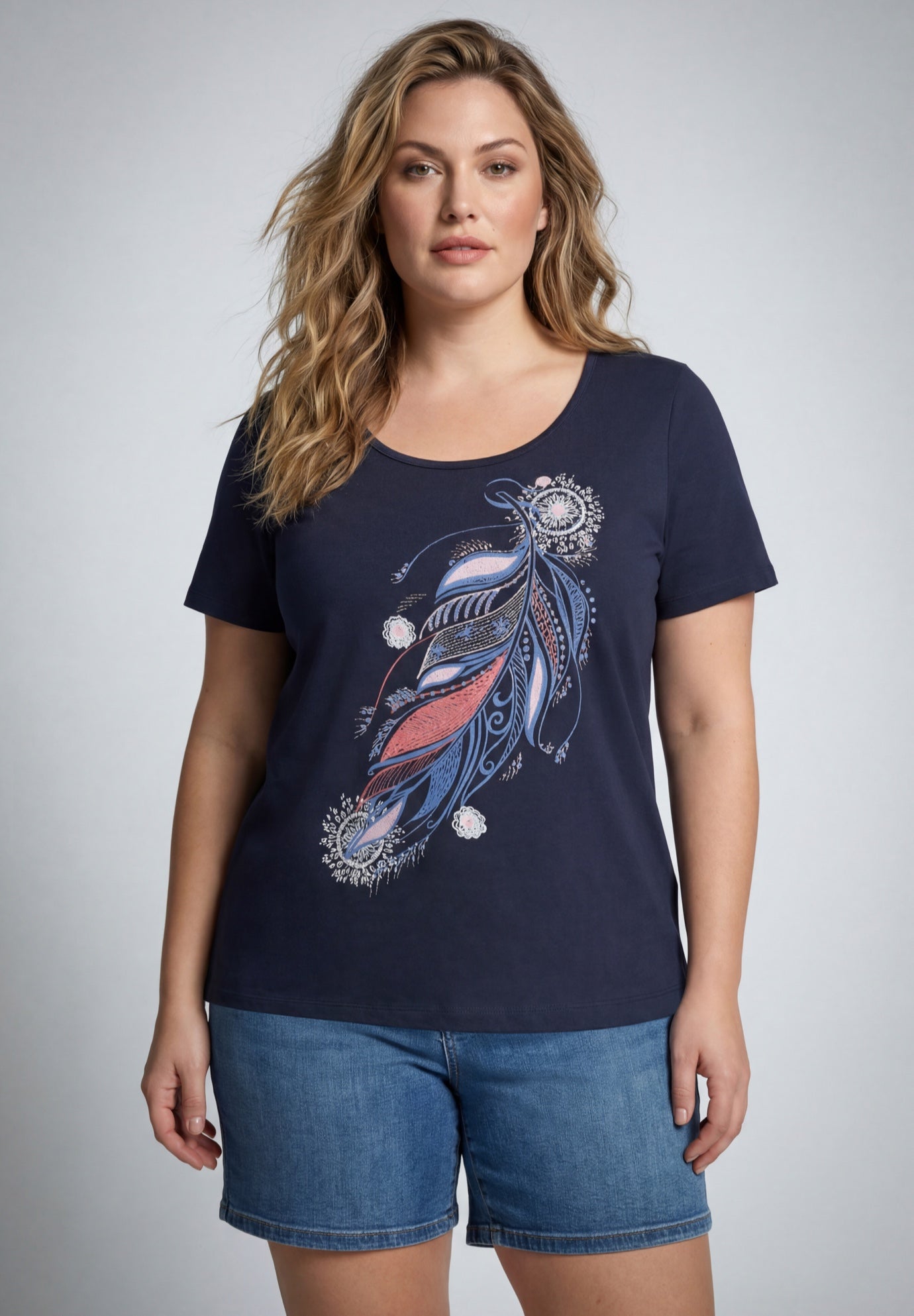 Scoop Neck Graphic Tee image number 0