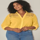 Long Sleeve Lace Detail Shirt image number 0