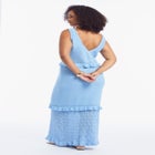 Crochet Sweater Maxi Dress image number null