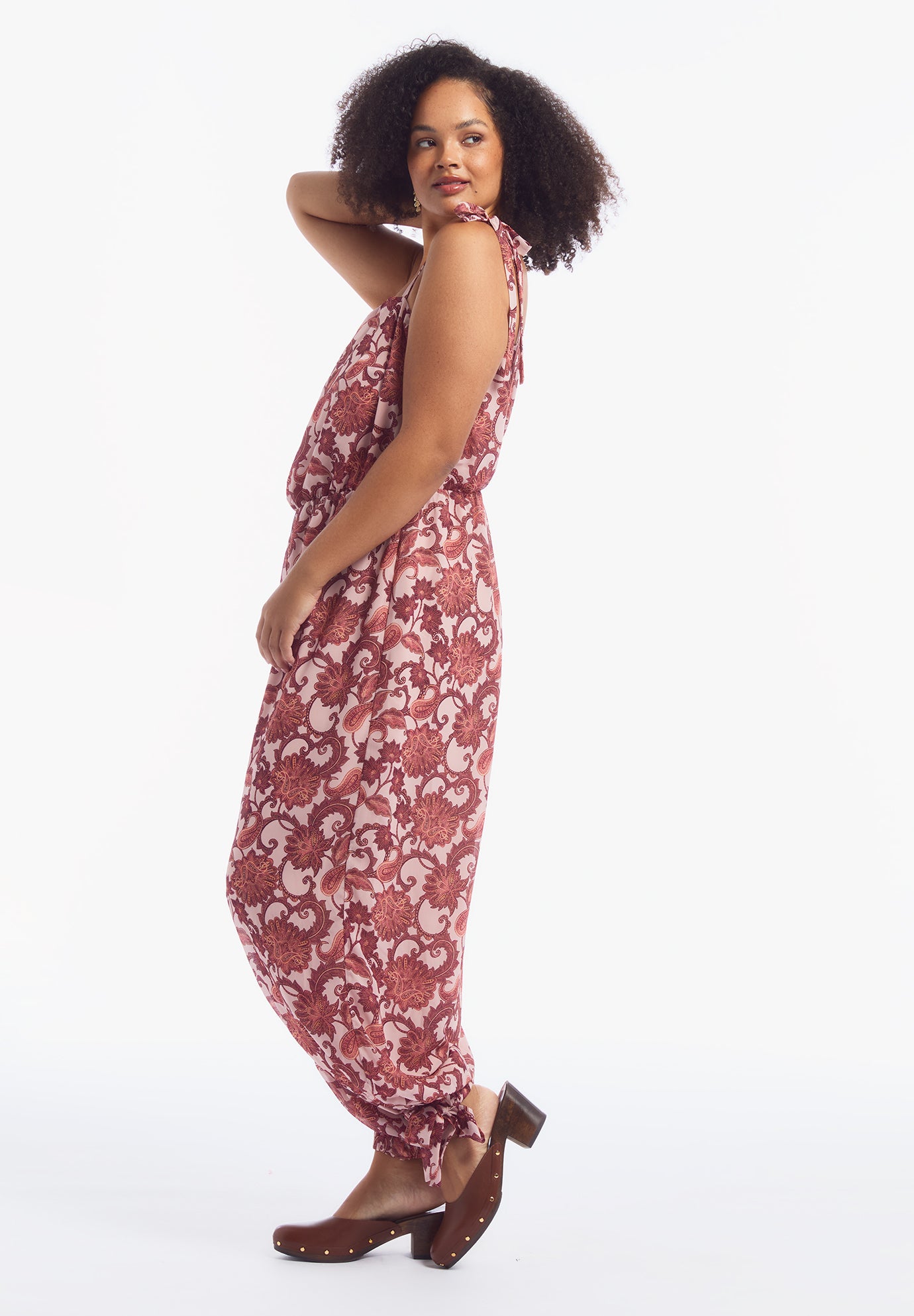 Crinkle Chiffon Jumpsuit image number 5