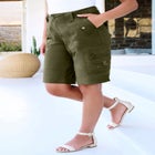 Plus Size Cargo Shorts image number null