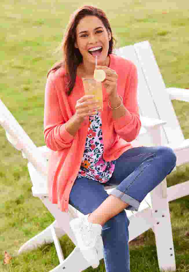Perfect Long-Sleeve Cardigan image number 10