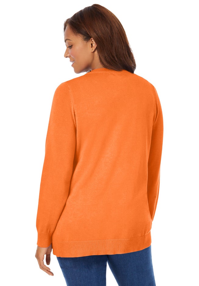 Perfect Long-Sleeve Cardigan Sweater image number 1